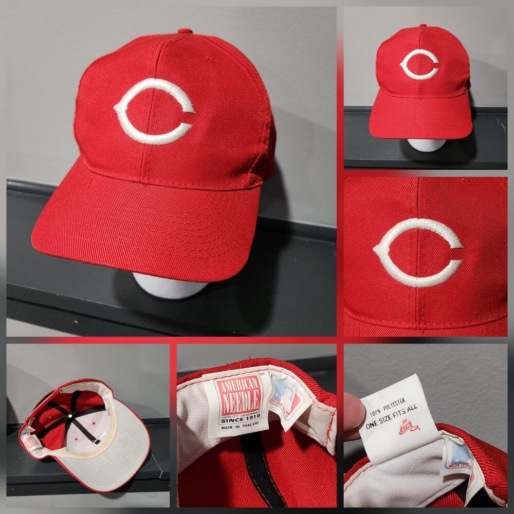 VTG 90s Cincinnati Reds American Needle MLB Baseball Snapback Hat Cap OSFA